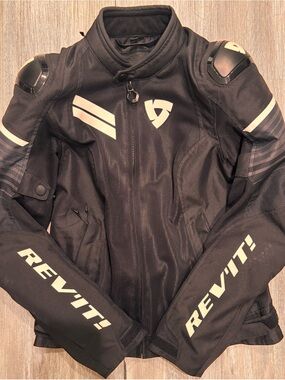 REV'IT! Women's Black Armored Motorcycle Jacket NWOT